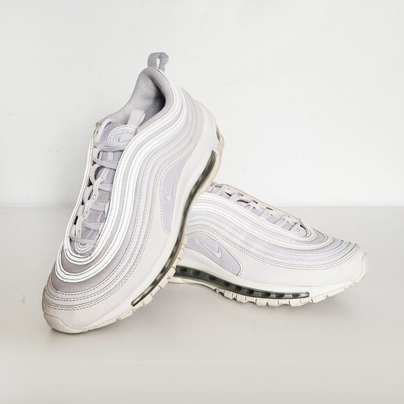 Nike Air Max 97 White Metallic Silver (GS) 921522-104 - Size Youth 6 - Picture 1 of 8